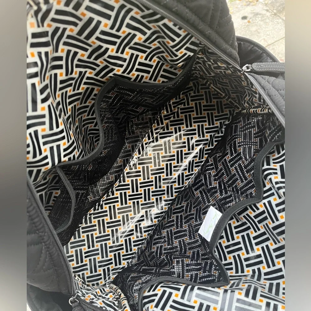 Vera Bradley black quilted The stroll tote/diaper bag